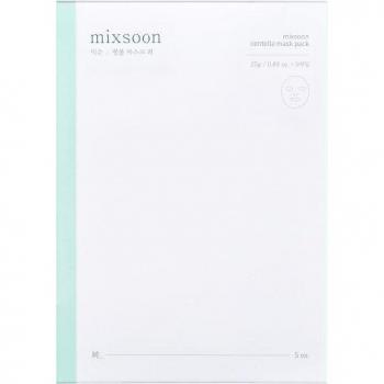 Mixsoon Centella Asiatica Sheet Mask Pack for Irritated & Sensitive Skin - 5 x 25g