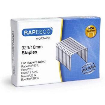 RAPESCO Lot de 5 Boites de 1000 Agrafes Galvanisées 923/10mm