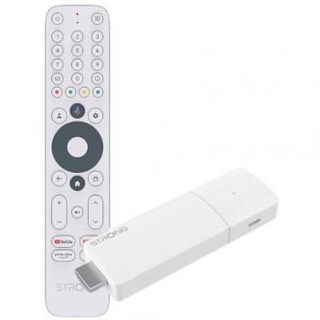 Stick Google TV 4K UHD Strong Leap-Air con Control Remoto Blanco
