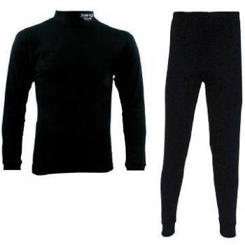 Sherwood Unterwäsche 2 Teilig - Conjunto térmico de Ropa Interior para Hombre, Color Negro, Talla XL