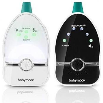 Babymoov Easy Care Vigilabebés audio con lamparita, 500 m, Blanco