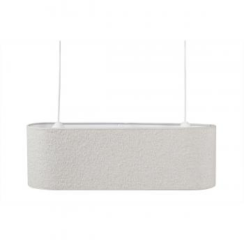 Pantalla para lámpara de techo doble de borreguillo color crudo 62 cm TESSA