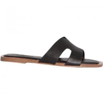 Sandalia plana Corina para mujer M4465 color negro