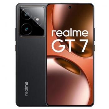 Smartphone Realme GT 7 5G Dual SIM 12GB RAM 512GB AMOLED 120Hz Batería 7000mAh Dimensity 9400e Negro