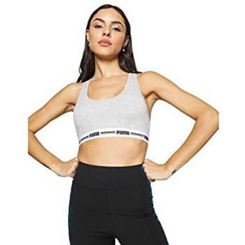 Top Deportivo Puma Racerback Iconic para Mujer Gris, Talla S