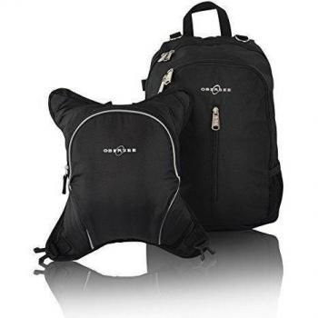 Obersee Rio - Mochila para pañales con bolsa isotérmica separable