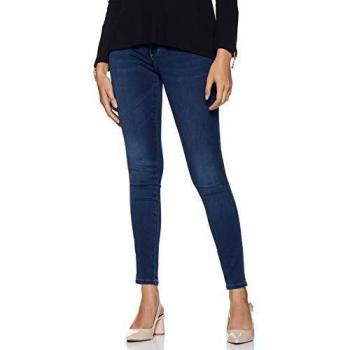 Only Royal Life High-Waist Skinny Jeans for Women - Dark Blue Denim