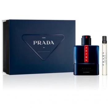 Prada Luna Rossa Ocean Gift Set for Men - Includes Eau de Parfum (100ml) and Travel Spray (10ml), presented in a stylish gift box