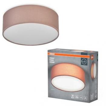 Plafón OSRAM ORBIS PARIS, 300mm, Marrón, E27, Diseño Moderno, Textil, Uso Interior, IP20