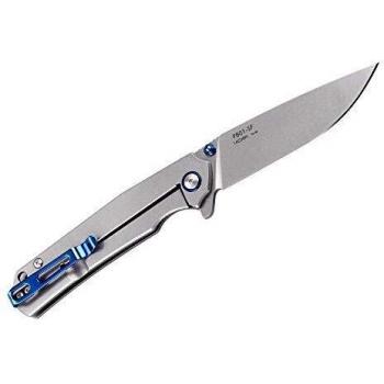 RUIKE P801-SF Silver Framelock Folding Knife with 3.5in Standard Edge and Stonewash Finish
