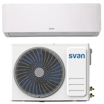 Aire Acondicionado Split Svan SAAS1801W, 18000 BTU, Bomba de Calor, Mando a Distancia, Temporizador, Clasificación Energética A++