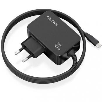 AISENS Cargador GaN 45W PD3.0 1xUSB-C 1.8m