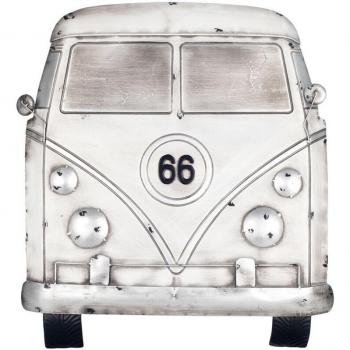 Adorno de Pared Metal Blanco Route 66 - 62x4x57 cm, Signes Grimalt