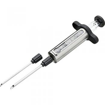 masterclass Master Class Injector de Sabores con 2 Agujas, Acero Inoxidable, Plateado, 30x16.5x4.2 cm