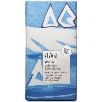 Vivani Chocolate con Leche y Galletas Especiadas Bio 100g