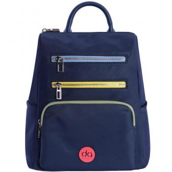 Mochila de mujer Anna azul marino con cremallera