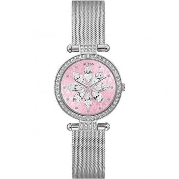 Guess Sparkling Pink Women's Watch - Gray, ONE SIZE