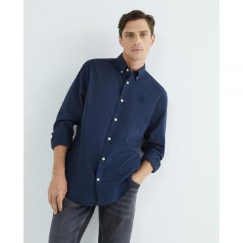 North Sails Blue Regular Fit Cotton Shirt for Men - Size S, Long Sleeves
