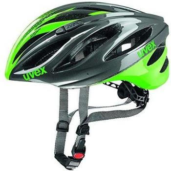 Uvex Boss Race Casco de Ciclismo, Unisex Adulto, Gris/Verde, 55-60 cm