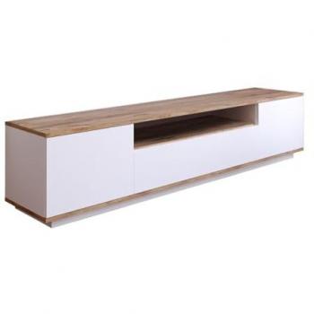 Mueble TV 180 cm Tyro Blanco y Madera - Diseño Moderno y Funcional con Almacenamiento