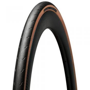 Cubierta Rígida de Carretera Hutchinson Challenger 700c x 28, refuerzo bi-compuesto, color negro marrón, tamaño 700x28C (28-622), neumático para bicicleta de paseo, adultos un