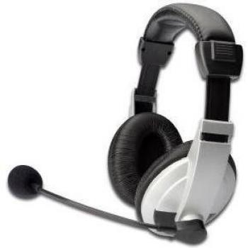 Digitus DA-12201 - Auriculares de Diadema Multimedia con micrófono
