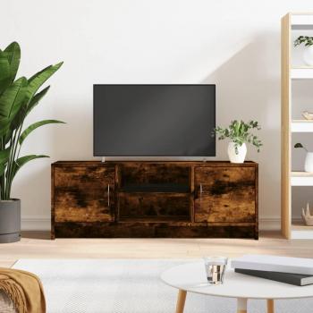 Mueble para TV de Madera Multicapa en Roble Ahumado 102x30x37,5 cm