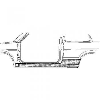 Chapa de acceso derecha Van Wezel 5812102 para Volkswagen Jetta 1984-1992, versión 2 puertas