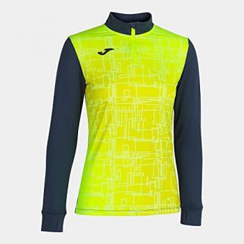 Sudadera Joma Elite VIII Mujer Niña Marino Amarillo Flúor 1/2 Zip