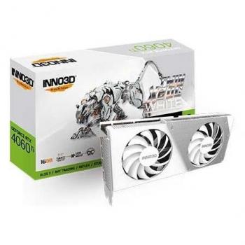 Tarjeta Gráfica INNO3D GeForce RTX 4060 Ti Twin X2 OC White 16GB GDDR6
