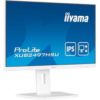 Monitor IIYAMA 24 FHD IPS 100Hz 1ms Pivot Blanco con HDMI, DP y 2xUSB