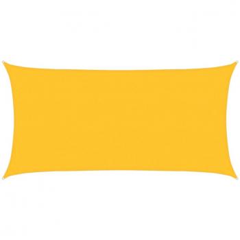 Toldo de vela rectangular HDPE 160 g/m² 2x3,5 m Color Antracita, Beige, Verde claro y Amarillo