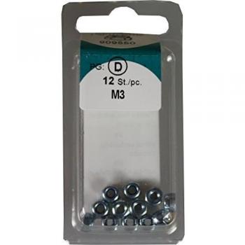 HSI 909550 - Tuerca hexagonal galvanizada autofrenant M3-12 pzas