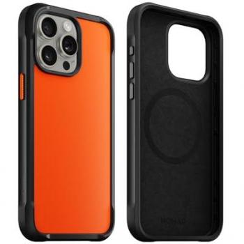 Funda Nomad Rugged Ultra Naranja Compatible con MagSafe para iPhone 15 Pro