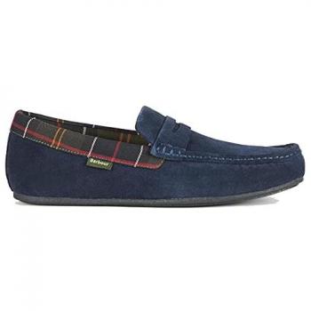 Barbour Porterfield Suede Slippers - Brown - Male - Size: 12 UK