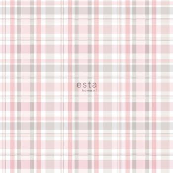Papel Pintado Rombo Rosa Claro - 0,53 x 10 m