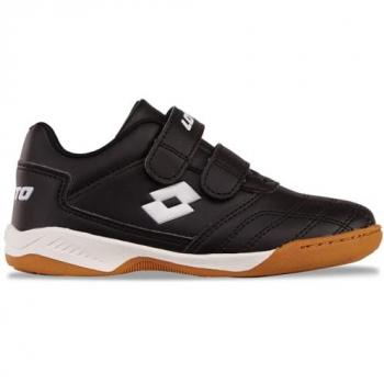 Zapatillas de Fútbol Sala Lotto Pacer K para Niño Color Negro con Velcro