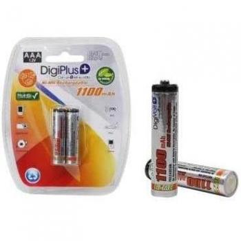 Batería Recargable AAA (LR03) Ni-MH 1100mAh 1.2V Blíster de 2 Unidades DigivoltMini Báscula Digital de Bolsillo, Precisión 0