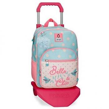 Enso Belle and Chic Mochila con Carro Multicolor 28,5x38x12 cms PVC 12.77L
