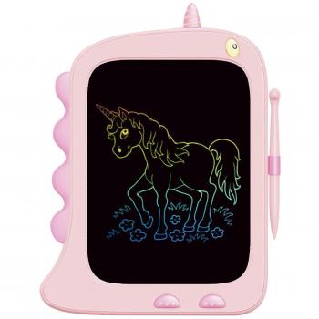 Tableta de Escritura y Dibujo LCD 8,5 Pulgadas con Forma de Dinosaurio - Rosa