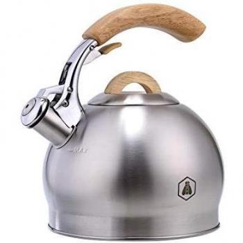 LAGUIOLE - Hervidor Silbante 3 L - Mango de madera - Para todo tipo de platos - acero inoxidable - canoso