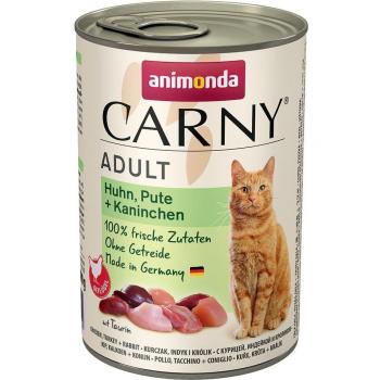 Animonda Carny Adult 12 x 400 g - Multipack - Chicken, Turkey & Rabbit