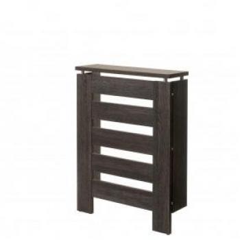 Mueble Cubre Radiador Estrecho y Elegante Serie Victoria 3062 Topkit - Medidas 84x60x20, Color Wengué