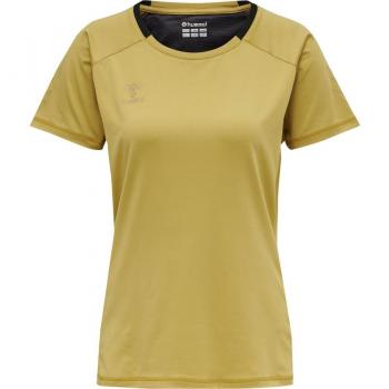 Hummel Women's hmlCIMA Short Sleeve T-Shirt Gold