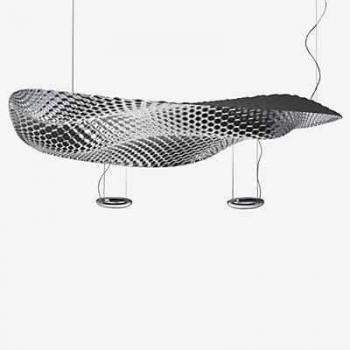 Lámpara colgante Artemide Cosmic Angel, cromo