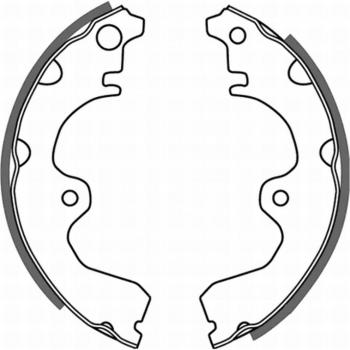 Juego de zapatas de freno ABE C02047ABE, tipo: zapatas de freno, características: alta calidad, diseño específico para vehículos, fácil instalación, rendimiento óptimo en frenado