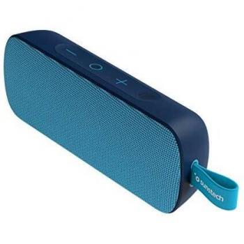 Sunstech BRICK LARGE. Altavoz TWS portátil 10W. Resistente al agua IPX7. Radio FM, Bluetooth V5.0, reproductor MP3 mediante tarjetas de memoria. Color Azul.