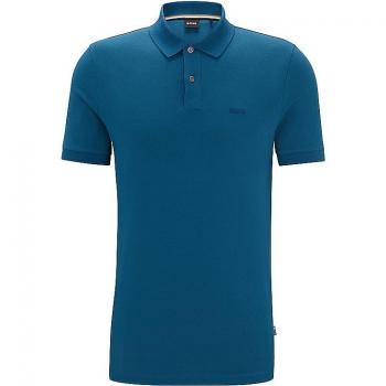 Hugo Boss Blue Male Polo Shirt Size L