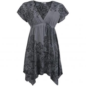 Innocent Smock Mujer Vestido Corto Gris XS, 100% poliéster, Regular