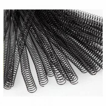 Espiral Metálica 5.1 38mm Negro C/30 para Encuadernación y Plastificación